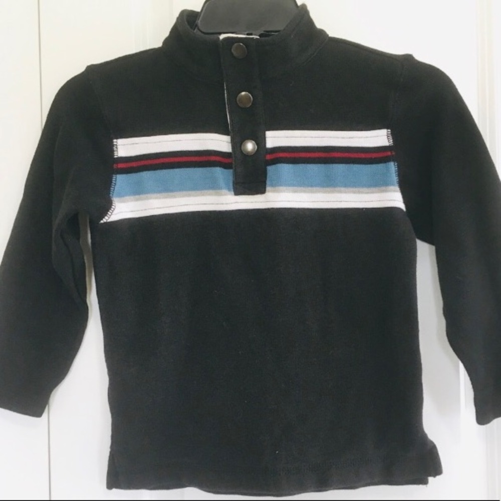 Gymboree black long sleeve knit tshirt size 6 NOWT